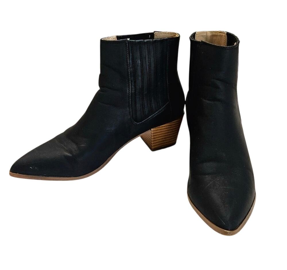 Coutgo Womens Pointed Toe Ankle Boots SZ 8